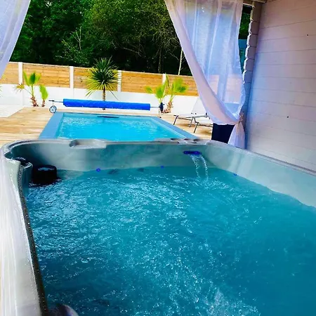 Maison A Biscarrosse Avec Piscine Et Jacuzzi Exterior photo